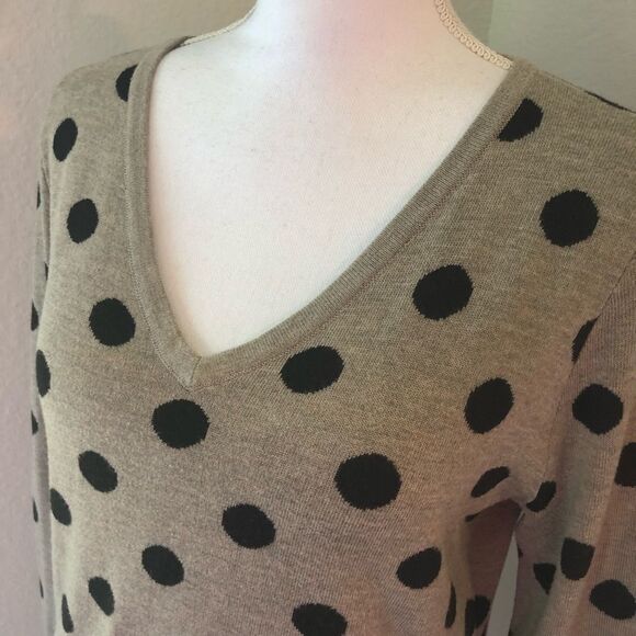 Young Threads Polka Dot V-Neck Sweater - Picture 2 of 5